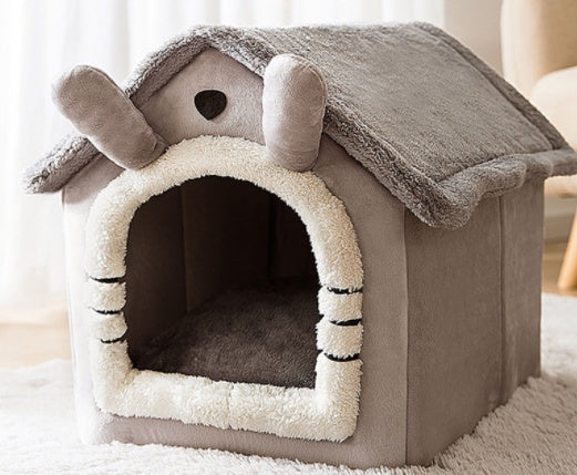 Velura Foldable Doghouse Kennel Removable Nest Warm