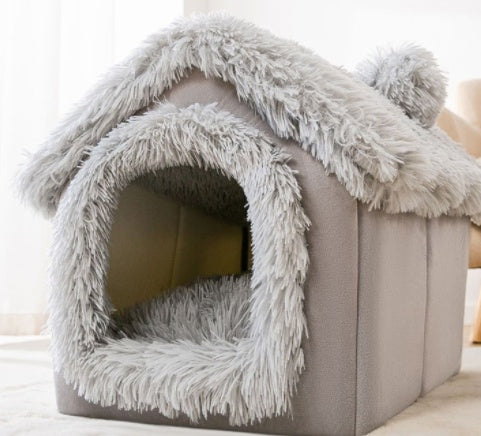 Velura Foldable Doghouse Kennel Removable Nest Warm