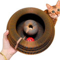 Velura Paws Accordion Cat Scratcher — Bell Toy & Scratching Post
