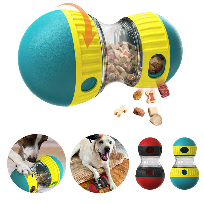 Velura Paws Slow Feeder Dog Toy — Interactive Food Dispensing Tumbler Ball
