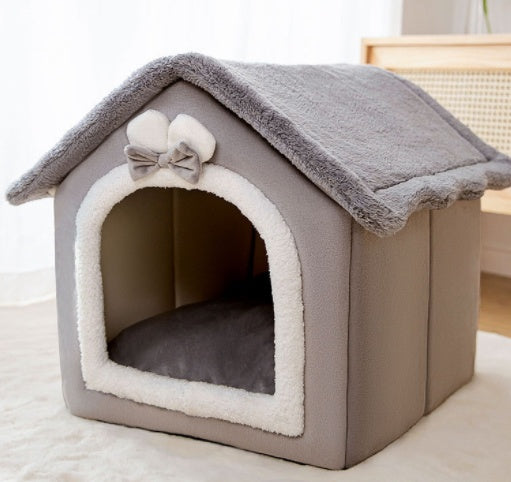 Velura Foldable Doghouse Kennel Removable Nest Warm