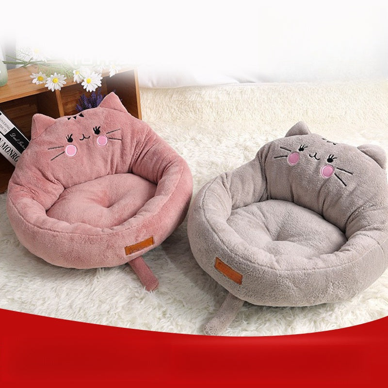 Trending Cartoon Pet Bed – Cosy Plush Dog & Cat Nest (Small & Large Sizes)